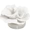 6" White Polystone Small Textured Coral Sculpture with Clear Acrylic Base